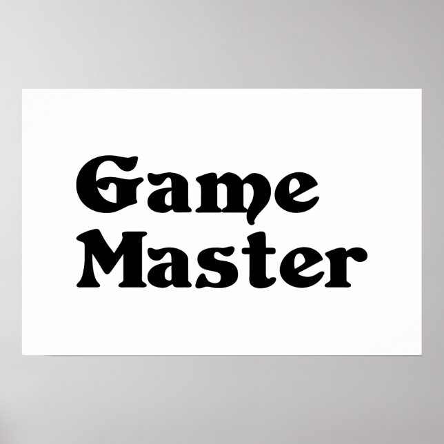 Game Master Poster (Vorne)
