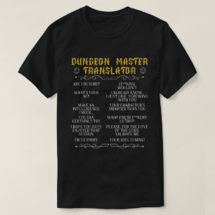 Game Master Übersetzer RPG Tabletop Humor T-Shirt
