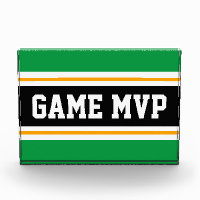 GAME MVP Fett Schwarz-weiße, gelbe Streifen