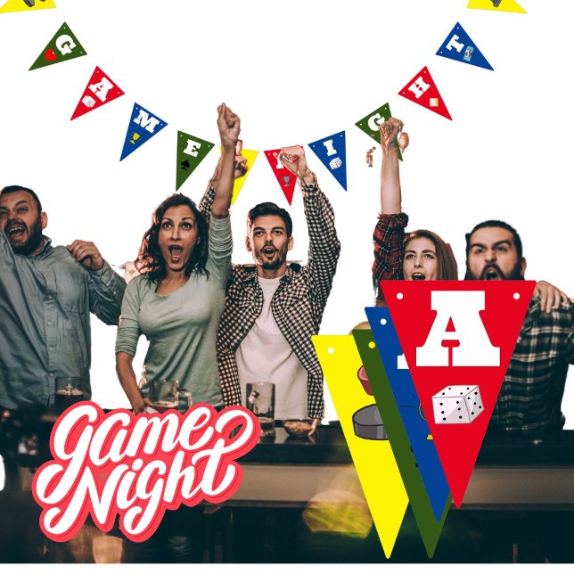 Game Night Party Decoration games Banner (Von Creator hochgeladen)