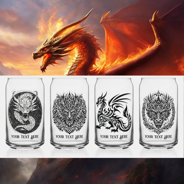 Game Night Unique Dragons 4 Personalize Text Dosenglas (Von Creator hochgeladen)