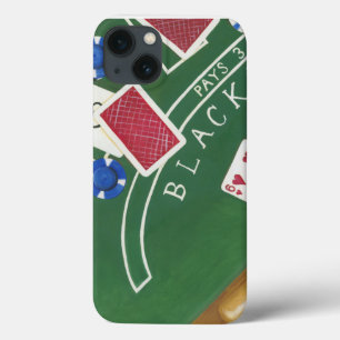 Game of Blackjack with Chips by Chariklia Zarris Case-Mate iPhone Hülle
