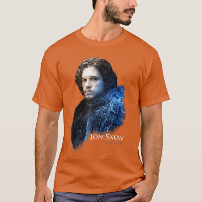 Game of Thrones Jon Snow Portrait lustig T-Shirt (Vorderseite)