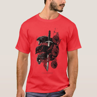 Game of Thrones Targaryen Drachen Kleine Vintage T-Shirt