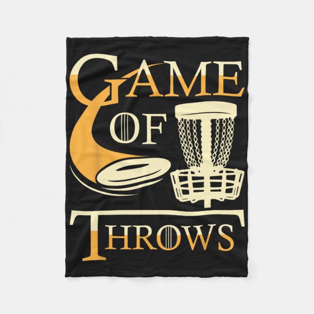 Game Of Throws - Disc Golf Spieler Flying Disc Gol Fleecedecke (Vorderseite)