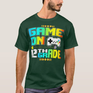 Game On 12. Grade Gaming Video Zurück zur Schule T-Shirt