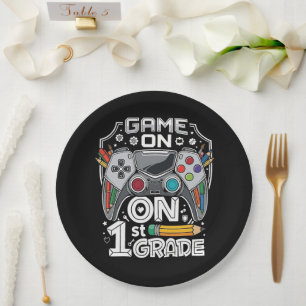 Game On 1. Klasse Zurück zur Schule Pappteller