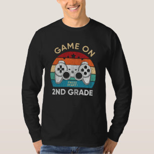 Game On 2nd Grade Video Game Back to School Gamer T-Shirt