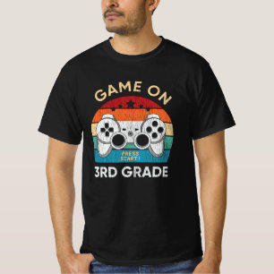 Game On 3rd Grade Video Game Back to School Gamer T-Shirt