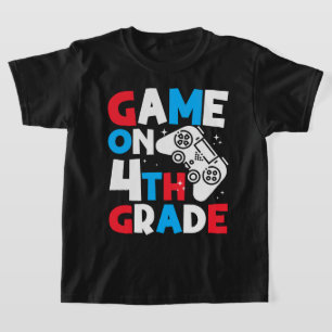 Game On 4. Klasse Mama des Geburtstagsjungen Gamer T-Shirt