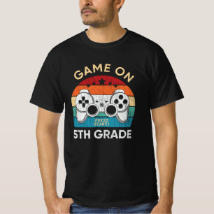 Game On 5th Grade Video Game Back to School Gamer T-Shirt