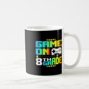 Game On 8th Grade Gaming Video Gamer zurück zu Sch Kaffeetasse