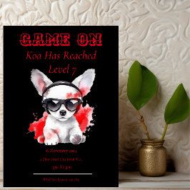 Game On Birthday Einladung nächste Stufe, Gamming Postkarte