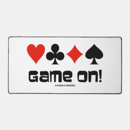 Game On! Bridge Attitude mit vier Karten Anzügen Schreibtischunterlage
