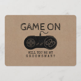 Game On - Funny Gamer Trauzeuge oder Trauzeuge Einladung