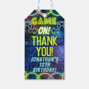 Game On Gaming Geburtstagsparty Vielen Dank für Ih Geschenkanhänger