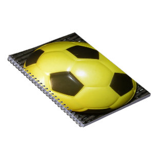 Game On! Gelb- und Schwarzfußball Notizblock
