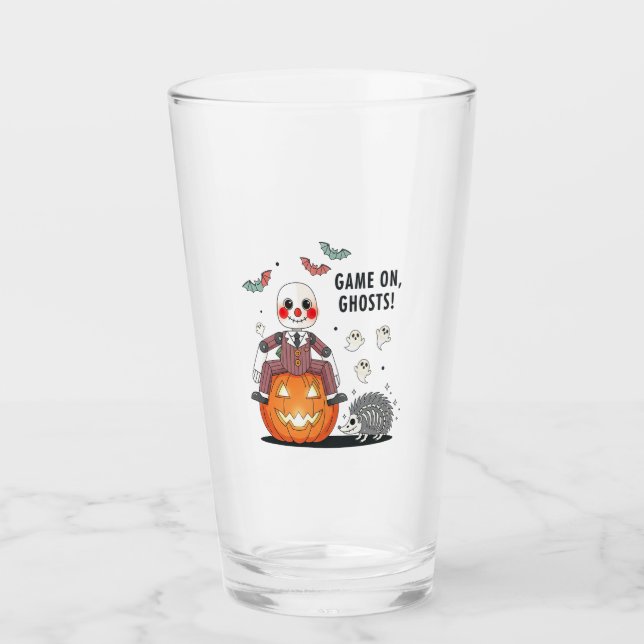 Game on Ghosts Halloween Glas (Vorderseite)