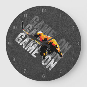 Game On (Hockey) Große Uhr