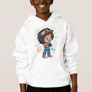 Game On Kid T-Shirt Design – Lustiger Pop-Art-Stil Hoodie
