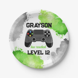 Game On Level Up Game Birthday Party Paper Teller