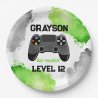 Game On Level Up Gamer Birthday Party Paper Teller