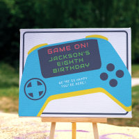 Game On & Level Up Video Game Boy Geburtstag