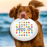 Game On! Modern Multicolor Polka Dot Wham-O Frisbe Wham-O Frisbee<br><div class="desc">Spiel an! Der Sommer ist da und es ist Zeit,  Spaß zu haben! Genießen Sie jede Ansammlung mit Familie und Freunden mit einem tollen Frisbee-Spiel! Personalisieren Sie das Spiel ein! Typografie,  um sie einzigartig zu machen.</div>