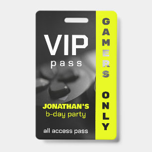 Game On Personalisierter Gamer-Geburtstag  Level u Ausweis