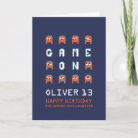 Game on pixel monster Alien Enkel 13. Geburtstag