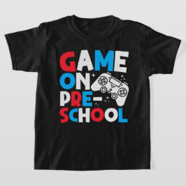 Game On Pre-School Grade Funny Birthday Boy Gaming T-Shirt