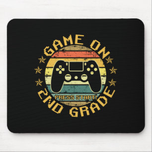 Game On Press Start 2nd Grade Back To School Mousepad