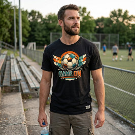 Game On Retro Fußball T-Shirt