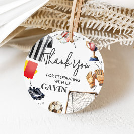 Game On Soccer Birthday Geschenkanhänger