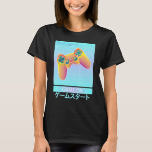 Game On Video Game Controller Retro Vaporwave japa T-Shirt