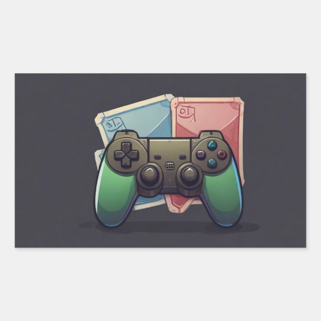 Game On: Video Joypad Sticker Design (Vorderseite)