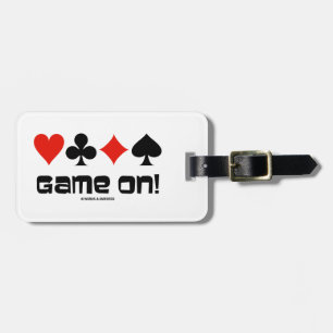 Game On! (Vier Card-Anzug) Gepäckanhänger