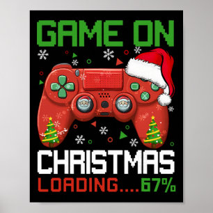 Game On Weihnachten Lädt 67% Lustig 6 7 Meme Xmas Poster