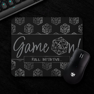 Game On Wird Fantasy Tabop Retro Gamer Dice Mousepad