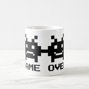 GAME OVER 8-Bit-Pixel-Art-Tasse für Brautpaar Tasse