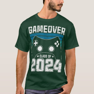 Game Over Abschlussklasse 2024 Videospiele Vintage T-Shirt