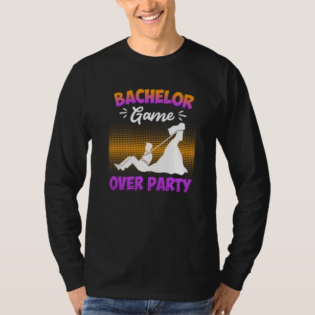 Game over  bachelor party man wedding T-Shirt (Vorderseite)
