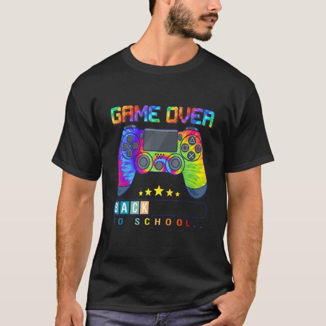Game Over Back To School   Kids First Day School 1 T-Shirt (Vorderseite)