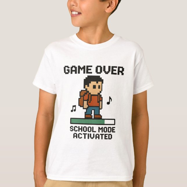 Game Over - Back to School T-Shirt (Vorderseite)