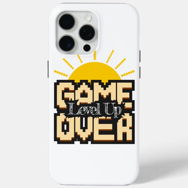 Game Over, beleb retro Spiele mit, Level Up Case-Mate iPhone Hülle (Rückseite)