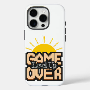 Game Over, belebte Retro-Spiele mit, Level Up iPhone 16 Pro Hülle
