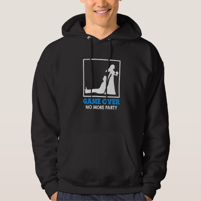 Game Over  Bride and Groom Wedding Hoodie (Vorderseite)