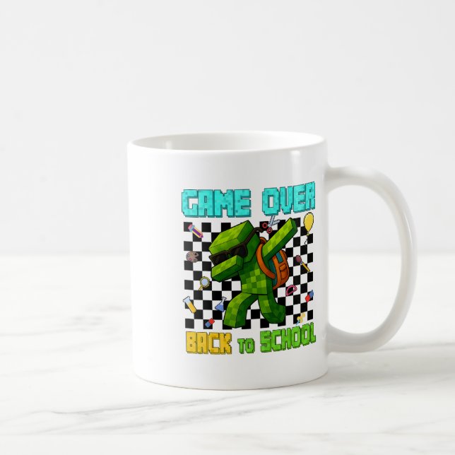 Game Over CK zu School Gamer Funny Kids First Day Kaffeetasse (Rechts)