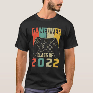 Game Over Class of 2022 Video Games Vintag Gradua T-Shirt