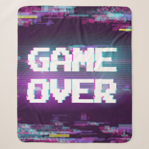 Game Over Concept Illustration mit Glitch Effekt. Sherpadecke